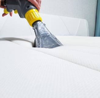 Photo montrant une de nos prestation de nettoyage de matelas à Rennes
