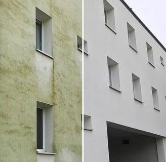 Fassaden-, Dach-, Fenster-, PV- und Pflastersteinreinigung von Easy-Sauber – gründlich, professionel