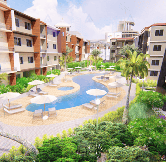 Modern exterior 3D rendering 