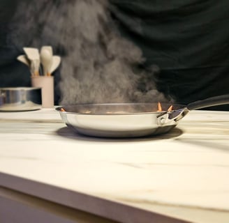 ABKSTONE Calacatta Borghini et Cooking Surface