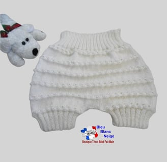 Bloomer culotte bb tricoté main