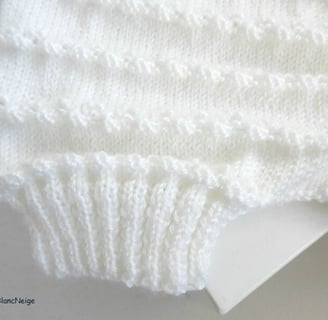 Bloomer bebe modele tricote main