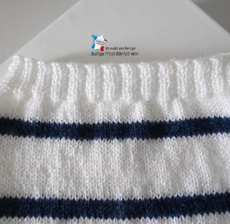 Bloomer marin bb tricoté main