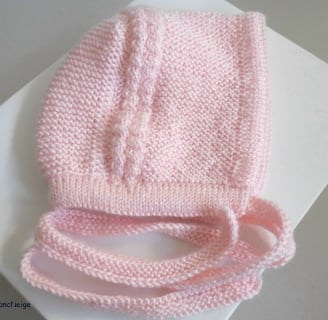 Béguin chaussons roses barbapapa tricot bébé