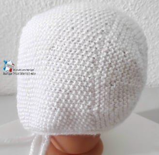 Béguin et chaussons tricot bébé fait main