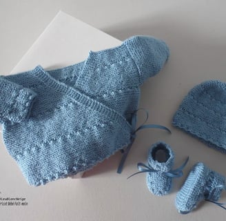 modèle tricot bb tricoté main bébé
