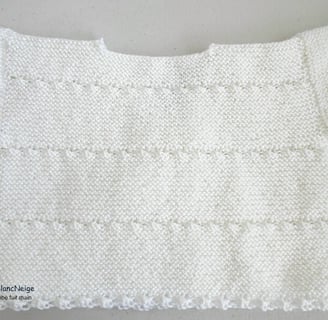 ensemble layette laine bébé fait main