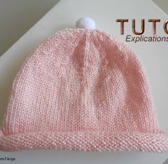 tuto bonnet et chaussons patron à tricoter