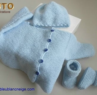 tuto tricot modèle bébé facile