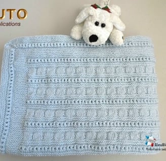 tuto patron pdf couverture tricot bebe