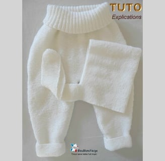 Tuto pantalon bonnet bebe PDF  Bleublancneige