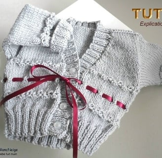 Modèle layette patron à tricoter