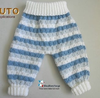 tuto tricot bébé pantalon facile