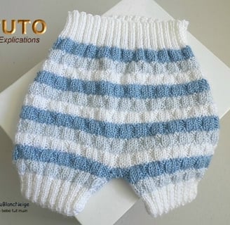 tuto tricot bébé bloomer facile