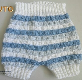 tuto tricot bébé bloomer facile