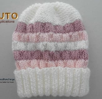 tuto tricot bébé bonnet facile