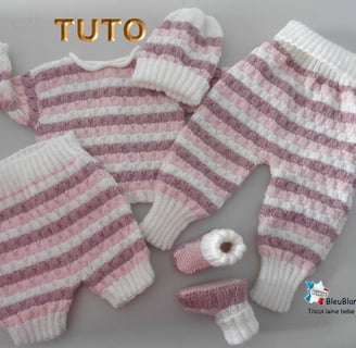 tuto tricot bébé, modèle layette à tricoter, patron vêtement bébé