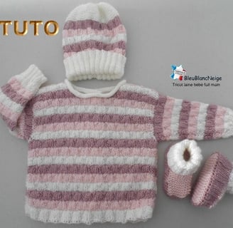 tuto tricot bébé, modèle layette à tricoter, patron vêtement bébé