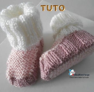 tuto tricot bébé chaussons facile