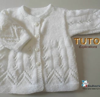 tuto tricot bébé patron facile manteau 6 mois