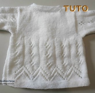tuto tricot bébé patron facile manteau 6 mois