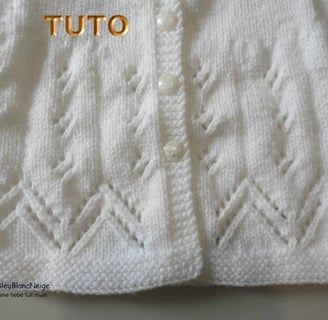 tuto tricot bébé patron facile manteau 6 mois