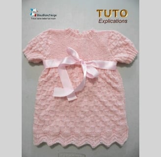 patron tuto robe modèle tricot bebe