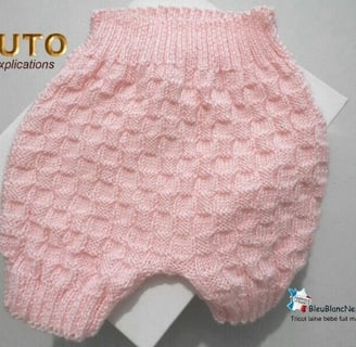 patron tuto bloomer modèle tricot bebe