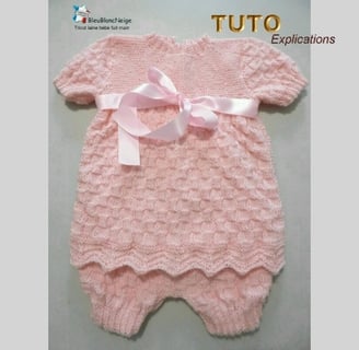 patron tuto robe modèle tricot bebe