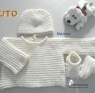 modele tricot layette en PDF