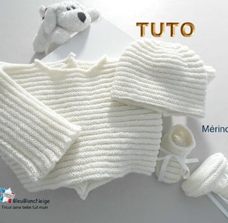modele tricot layette en PDF