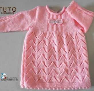manteau et robe tuto tricot bebe 