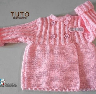 manteau et robe tuto tricot bebe 