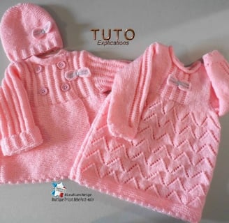 manteau et robe tuto tricot bebe 
