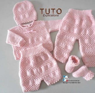 Modèle layette patron à tricoter