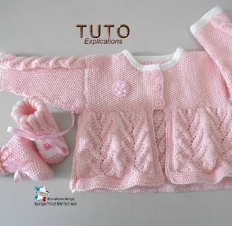 tuto tricot bb cardigan facile