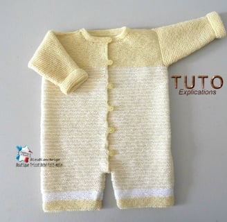 explications tricot bb combinaison gratuit