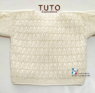 Modèle layette BRASSIERE à tricoter