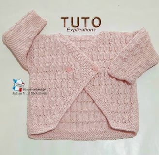Modèle layette BRASSIERE à tricoter