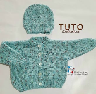 tuto tricot modèle bébé facile
