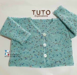 tuto tricot bébé BRASSIÈRE facile