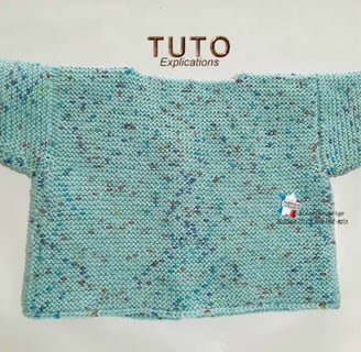 tuto tricot bébé BRASSIÈRE facile