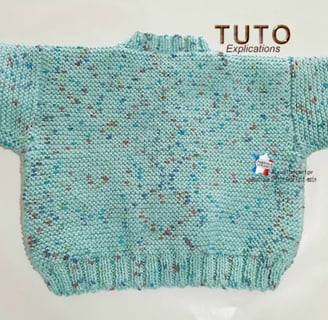 explications tricot bb GILET gratuit