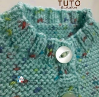 explications tricot bb GILET gratuit