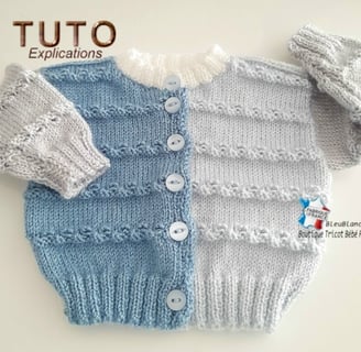 GILET bébé patron à tricoter