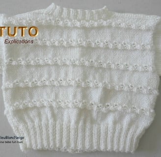 Gilet bébé tricot bb patron