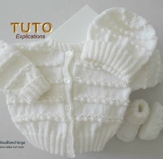 tuto tricot modèle bébé facile