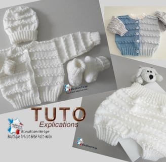tuto tricot modèle bébé facile
