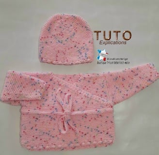 tuto tricot bébé BRASSIÈRE facile