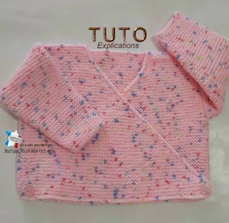 tuto tricot bébé BRASSIÈRE facile